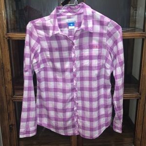 Columbia womens button down blouse size Small